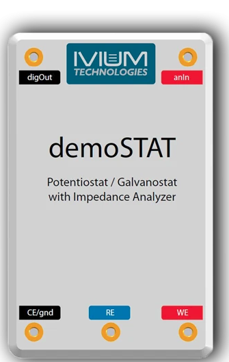 Ivium Technologies demoSTAT. Potentiostat and galvanostat with Impedance Analyser.