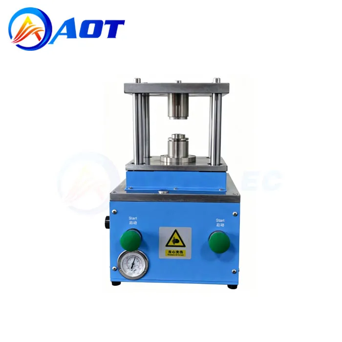 [AOT-PCM-20] AOT-PCM-20  Pneumatic Coin Cell Crimping Machine for Li-ion Battery Lab Research