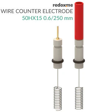 REDOX.ME Metal wire auxiliary electrode – 50HX15 0.6/250 mm