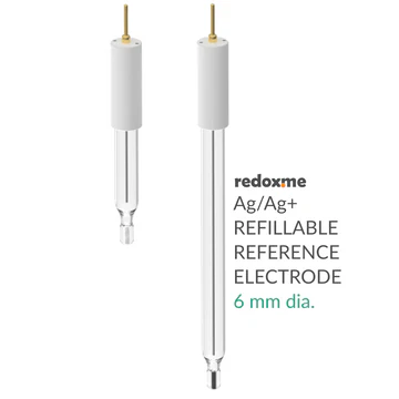 [REDOX.ME E-Ag/Ag+_70] REDOX.ME Non-aqueous Silver / Silver Ion Refillable Reference Electrode - 6 mm dia.